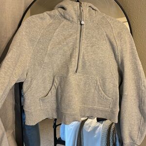 Lululemon scuba half zip crop hoodie